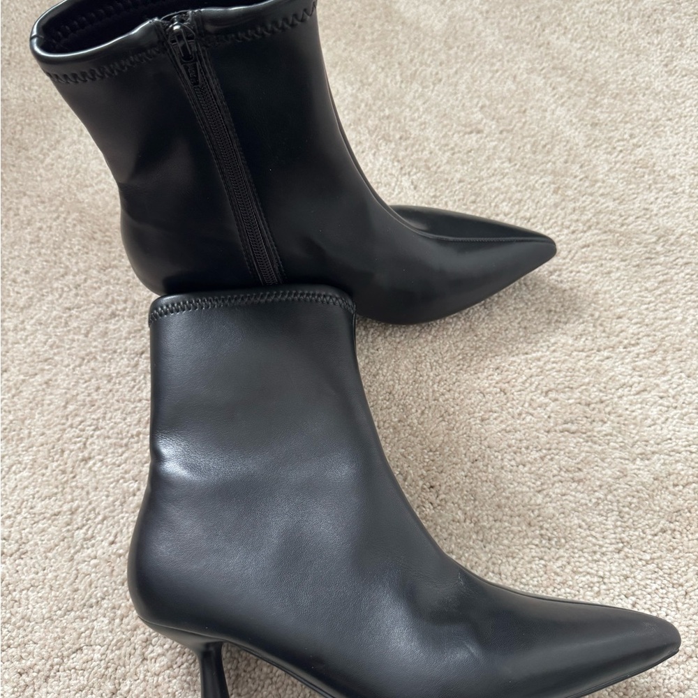 a new day Black Heeled Ankle Boots